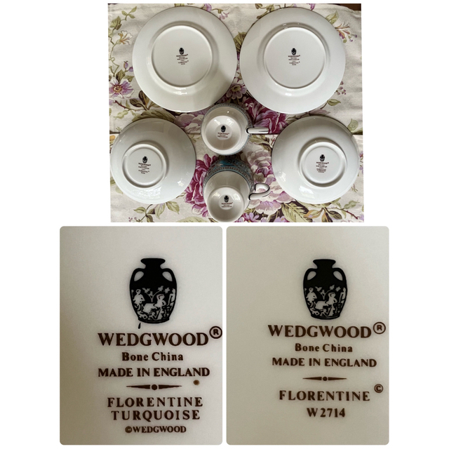 WEDGWOOD - 【黒壺美品】ウェッジウッド☆フロレンティーン WEDGWOOD - 【黒壺美品】ウェッジウッド☆フロレンティーン