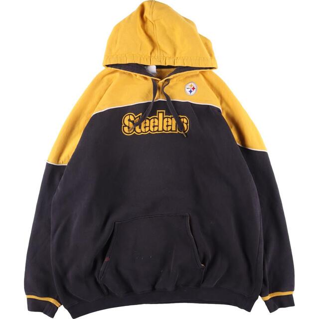 ビックサイズ NFL TEAMAPPAREL NFL PITTSBURGH STEELERS ピッツバーグスティーラーズ スウェットプルオーバーパーカー メンズXXXL /eaa289772