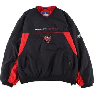 90s リーボック Reebok NFL ナイロン プルオーバー ジャケット 赤