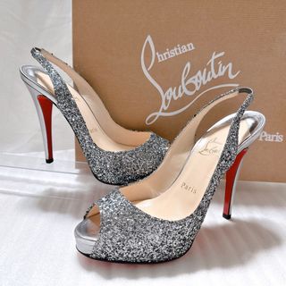 クリスチャンルブタン(Christian Louboutin)のルブタン　バックストラップ　パンプス　サンダル　ハイヒール　ほぼ新品(ハイヒール/パンプス)