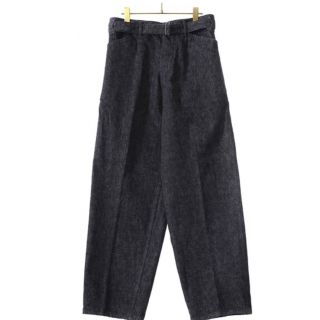 コモリ(COMOLI)のcomoli 21ss denim pant black/ecru(Gジャン/デニムジャケット)