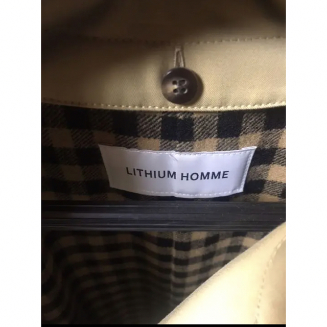 lithium homme トレンチコート ベージュ