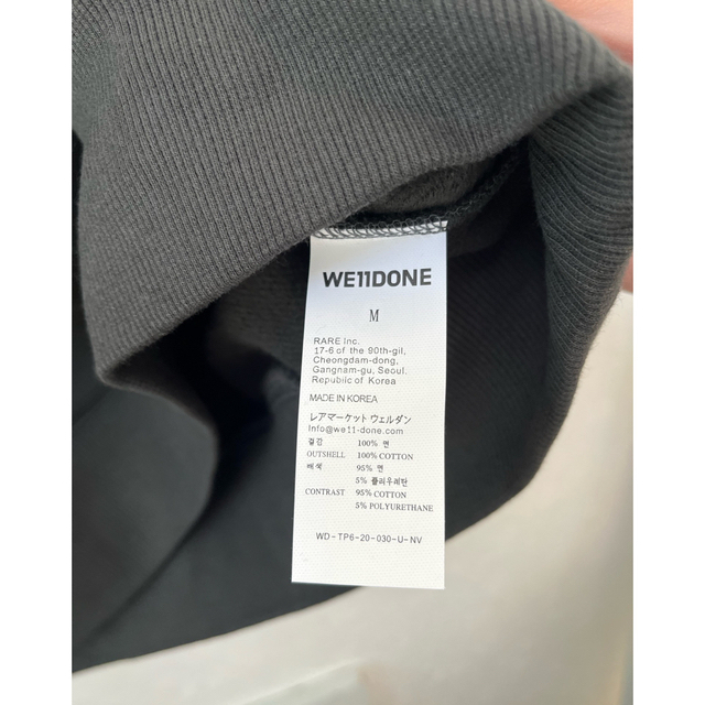 美品 WE11DONE ウェルダン スウェット トレーナー