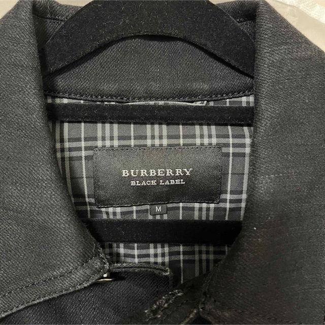 BURBERRY BLACK LABEL(バーバリーブラックレーベル)の【極美品】バーバリーブラックレーベル デニムジャケット Mサイズ チェック メンズのジャケット/アウター(Gジャン/デニムジャケット)の商品写真