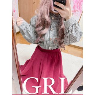 グレイル(GRL)の5180.GRL 新品 ギンガムチェック柄 長袖ブラウス(シャツ/ブラウス(長袖/七分))