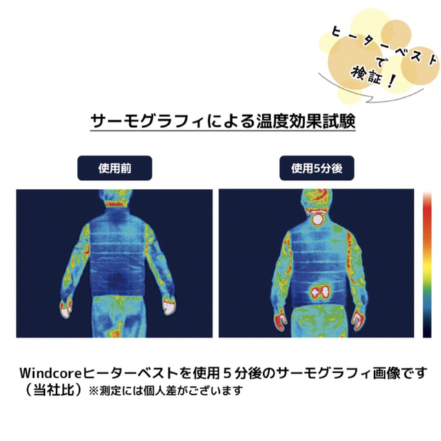 WORKMAN(ワークマン)のワークマン　ヒートベスト　イエローＬＬ メンズのジャケット/アウター(ダウンベスト)の商品写真