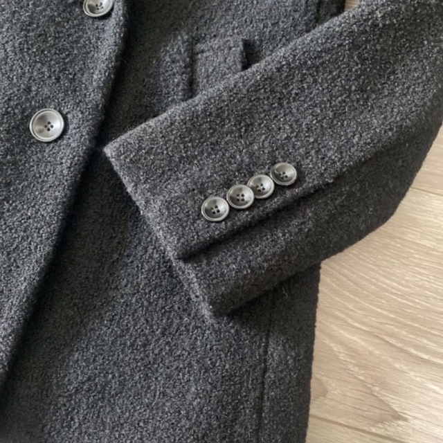 YEVS(イーブス)の✱YEVS イーブス Pコート ジャケット ウール混 ブラック M✱ レディースのジャケット/アウター(ピーコート)の商品写真