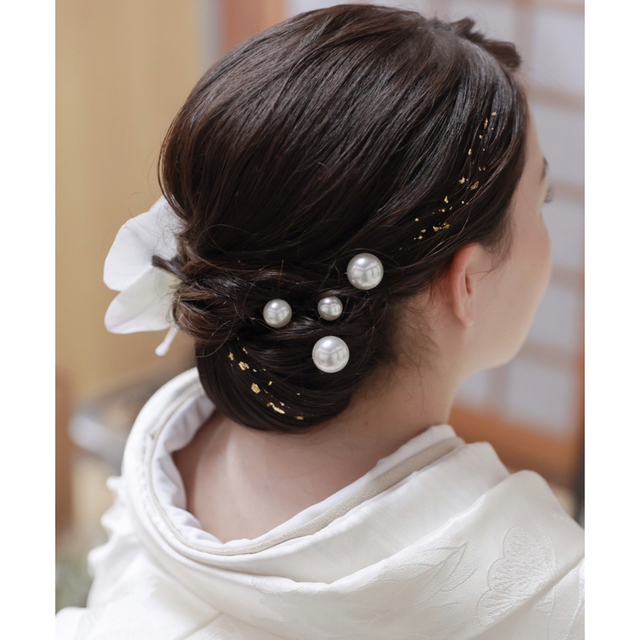 パールピン レディースのヘアアクセサリー(ヘアピン)の商品写真