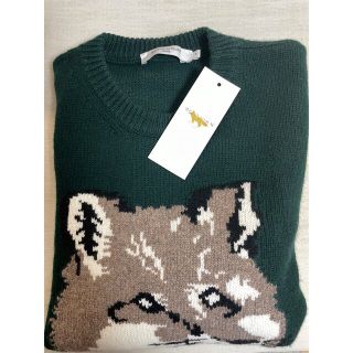 MAISON KITSUNE' - 【完売品】メゾンキツネニット☆グリーンの通販 by