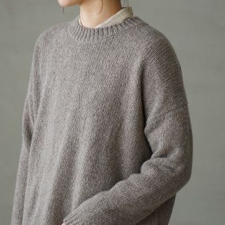 AGNONA ミンク ラマ カシミヤ ニット チュニック セーター www