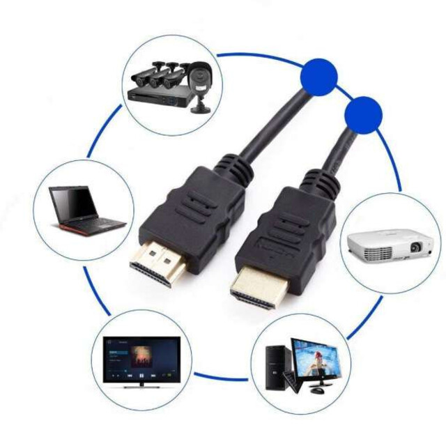 HDMI ケーブル OD5.5ブラック 1.5メートル ハイスピード 高画質