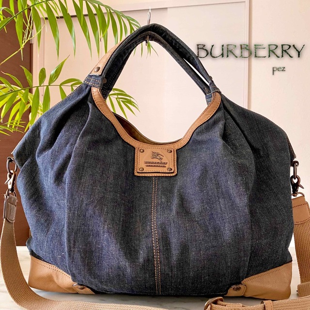 BURBERRY BLUE LABEL(バーバリーブルーレーベル)の極美品 BURBERRY バーバリー 2way レザーショルダーバッグ レディースのバッグ(トートバッグ)の商品写真