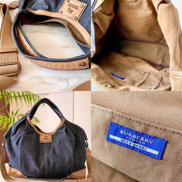 BURBERRY BLUE LABEL - 極美品 BURBERRY バーバリー 2way レザー