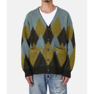 オーラリー(AURALEE)のDAIRIKU 22AW Argyle Mohair Knit Cardigan(カーディガン)