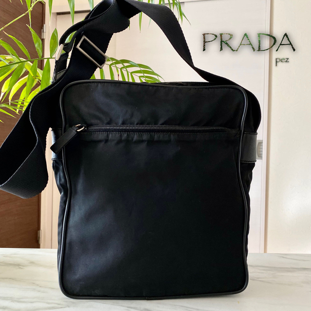 PRADA - 極美品 PRADA プラダ テスート レザーショルダーバッグの通販