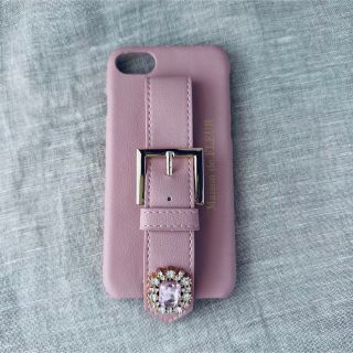 メゾンドフルール(Maison de FLEUR)のメゾンドフルールビジューベルト iPhoneSE.7.8対応スマホケース(iPhoneケース)