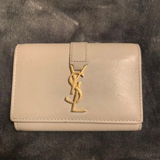 サンローラン(Saint Laurent)のサンローラン　キーケース　YSLロゴ　グレー(キーケース)