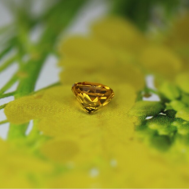 Yellow Sapphire(ZBカット)  0.352ct. レディースのアクセサリー(その他)の商品写真