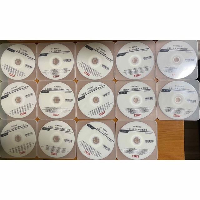 TAC 簿記2級　3級　DVD 58枚付き教材　フルセット
