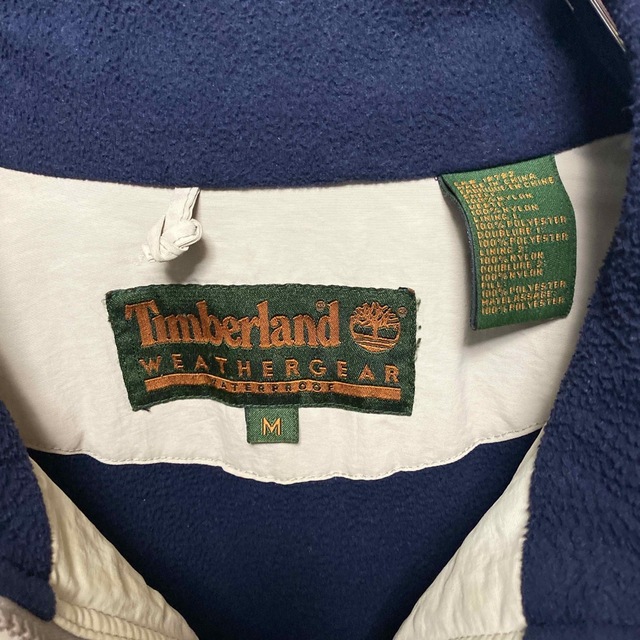 【大人気】 ティンバーランド　ワンポイント刺繍　ジャケット　ベージュ　90s 5