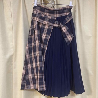 トッコクローゼット(TOCCO closet)のトッコクローゼット♡チェック柄×プリーツ　スカート(ひざ丈スカート)