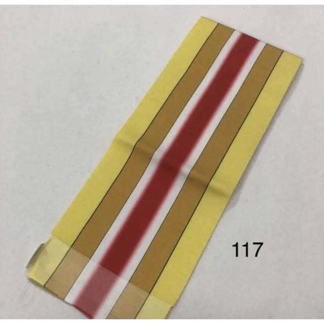 本場筑前博多織  単半幅帯 No.117