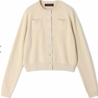 クラシックトップスM'S GRACY - M'S GRACY*WEB掲載*おリボンブローチ付きカーディガンの