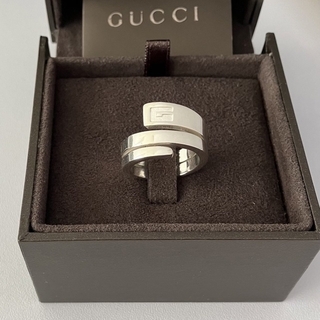 グッチ(Gucci)のGUCCI グッチ 指輪 Gロゴ スパイラル スネークリング☆美品 箱 店カード(リング(指輪))