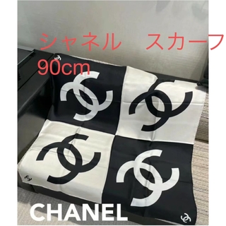 シャネル(CHANEL)の【新品未使用】シャネル　22s レア　スカーフ　CC LOGO 90cm(バンダナ/スカーフ)