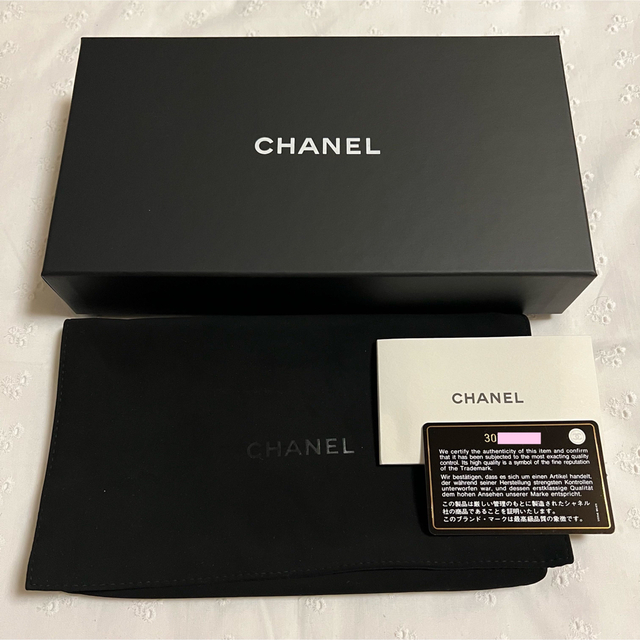 カード入れ⇒12箇所専用★CHANEL 【30番台】キャビアスキン デカココ フラップウォレット