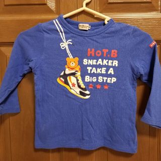 ホットビスケッツ(HOT BISCUITS)のホットビスケッツ　ロンT　スニーカー　100カットソー　青　ブルー(Tシャツ/カットソー)