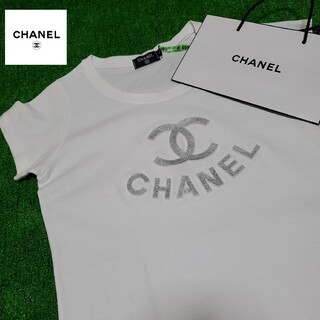 シャネル(CHANEL)のvintage CHANEL 3DプリントTshirt(クリーニング済み)(Tシャツ(半袖/袖なし))