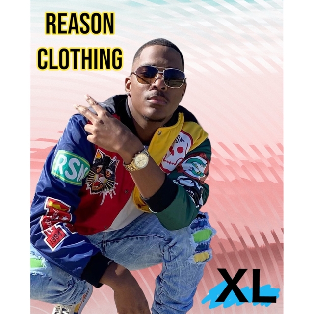 REASON BRAND ド派手　スタジャン　XL