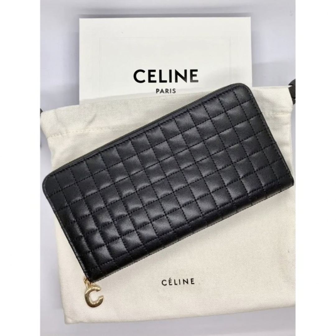 使い勝手の良い】 【新品】CELINE セリーヌ 長財布 ラージジップ