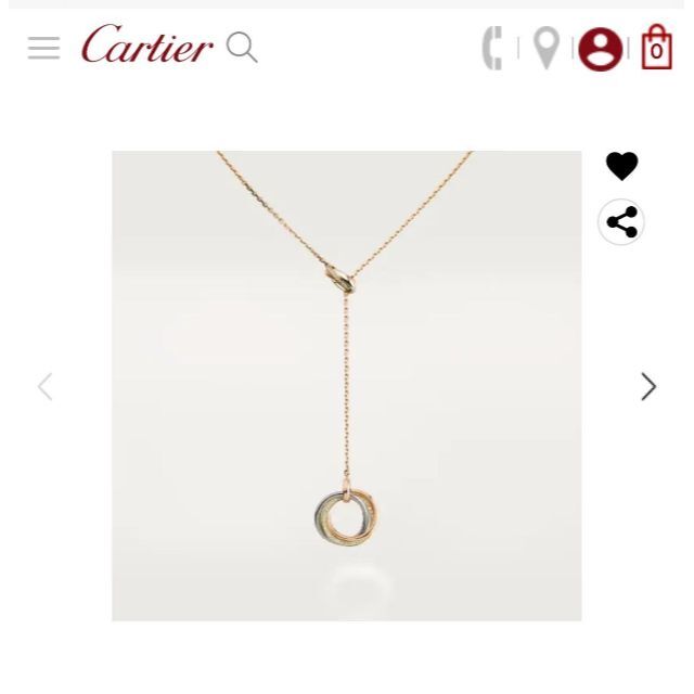期間限定30%OFF! Cartier - 18K ネックレス トリニティ カルティエ