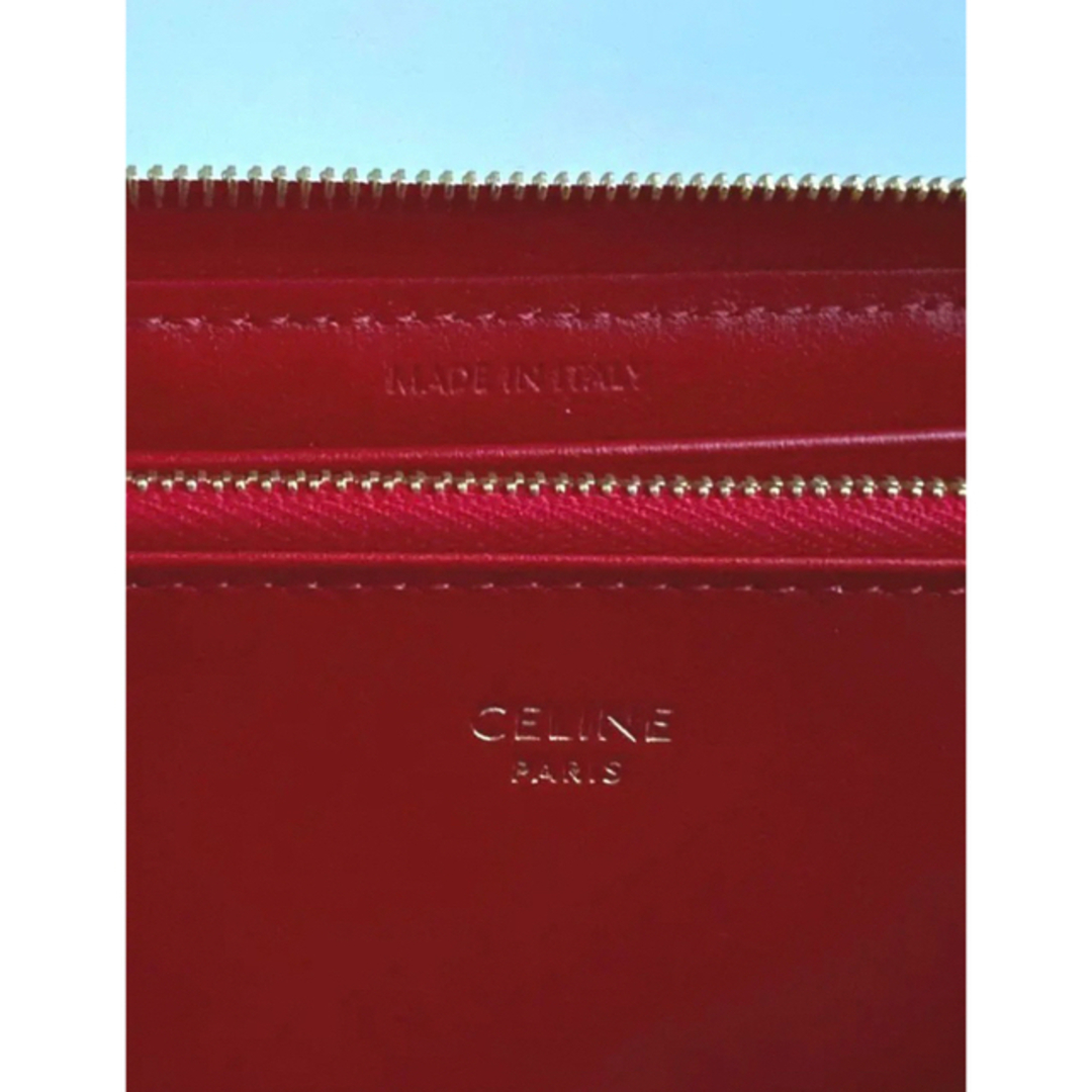 celine(セリーヌ)の【新品】CELINE セリーヌ 長財布 ラージジップウォレット レッド レディースのファッション小物(財布)の商品写真