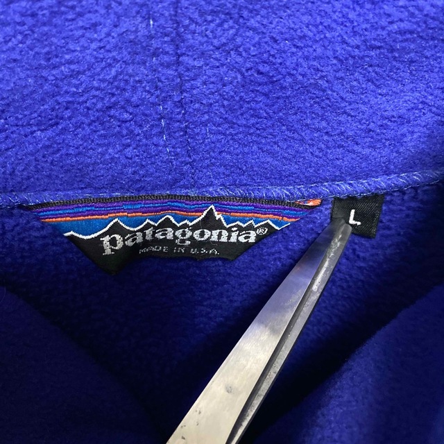 【稀少】 パタゴニア　フリース　三角タグ　80s USA製　ワンポイント刺繍 3