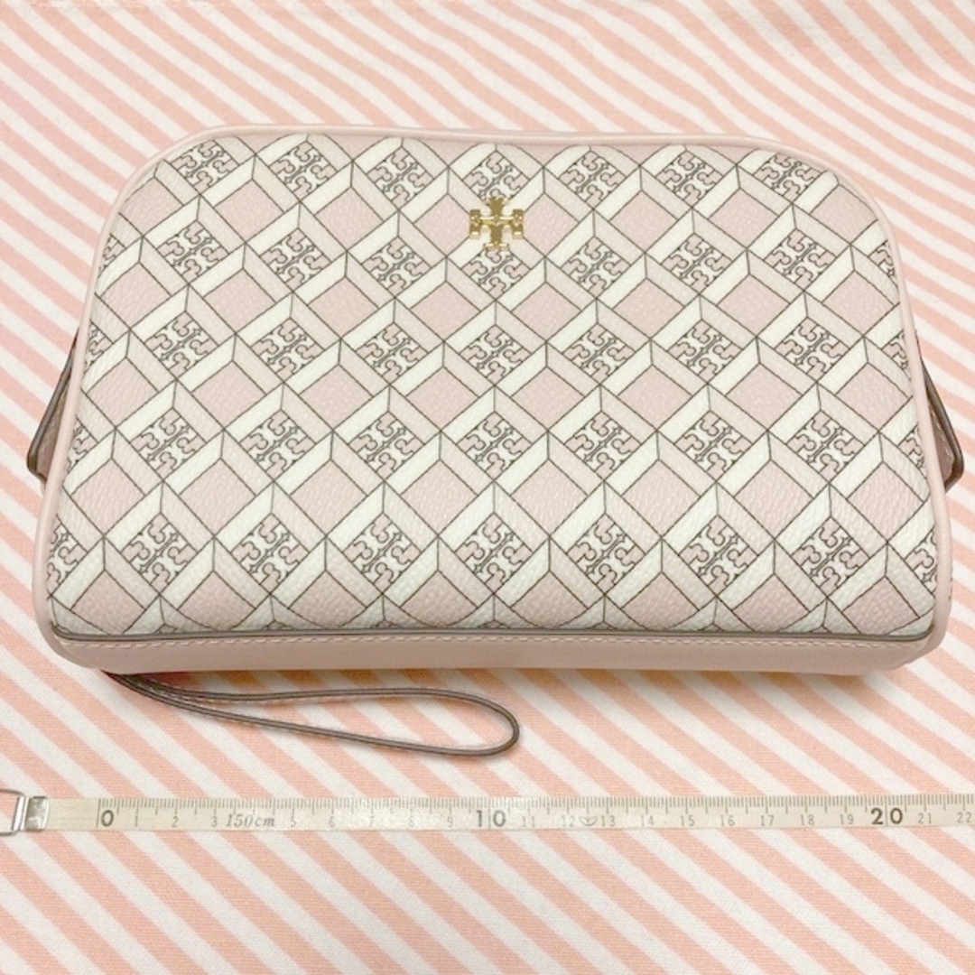 新品 トリーバーチ TORY BURCH ポーチ ジオ ロゴ ブラック 黒