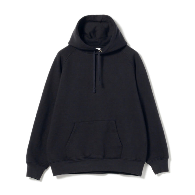 新品・未使用 】comoli 吊裏毛 スウェット パーカー ネイビー サイズM