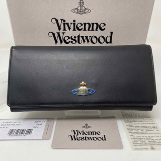 ヴィヴィアンウエストウッド(Vivienne Westwood)のVivienne Westwood 長財布 ブラック 黒 オーブ NAPPA(財布)