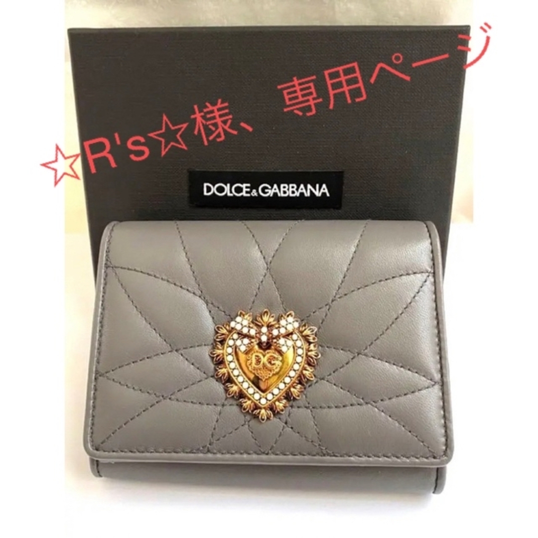 DolceampGabbana【新品】DOLCE&GABBANA DEVOTION 三つ折り財布 ドルガバ