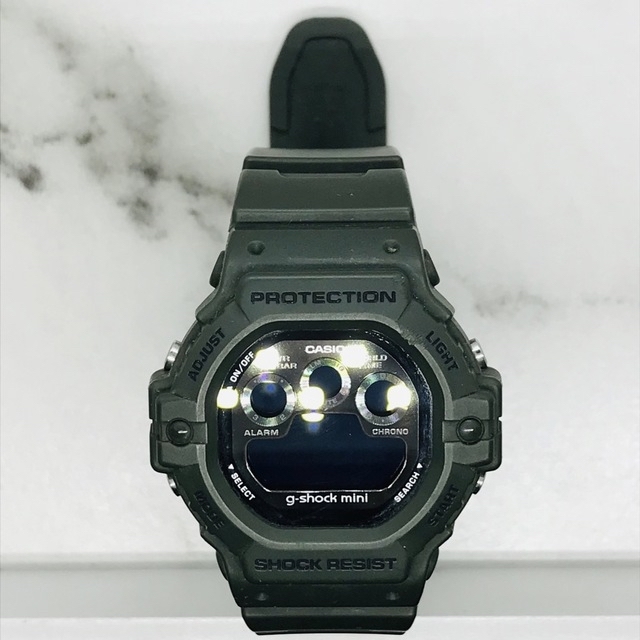 G-SHOCK - 電池切れ g-shock mini GMN-590 アーミーグリーン 美品の