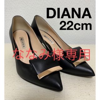 ダイアナ(DIANA)のDIANA ダイアナ　Vカットパンプス　22cm ヒール6cm レザーパンプス(ハイヒール/パンプス)