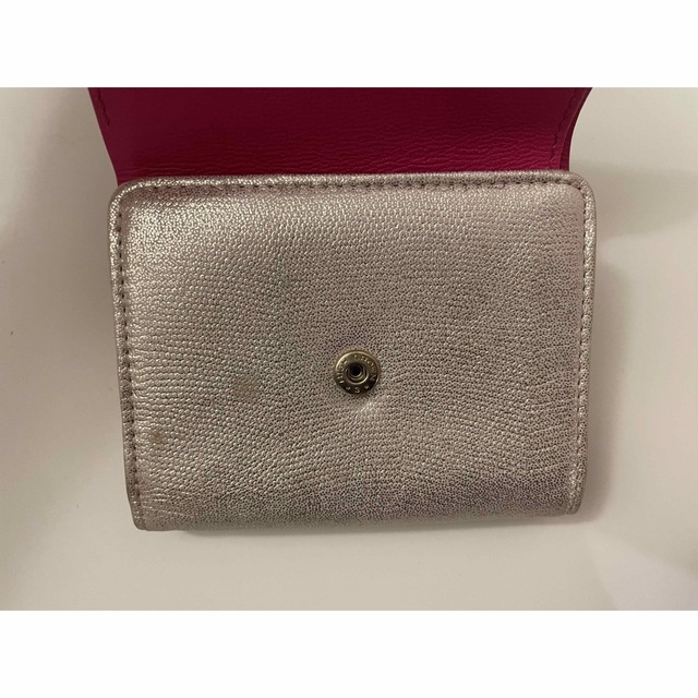 CLATHAS(クレイサス)のCLATHS クレイサス　3つ折り財布　シルバーゴールド✖️ピンク レディースのファッション小物(財布)の商品写真