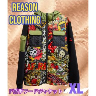 REASON BRAND フードジャケット ド派手★XL