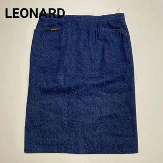 レオナール(LEONARD)のLEONARD/レオナール/ラインストーンスカート(ひざ丈スカート)