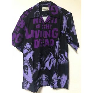 WACKO MARIA living dead 紫　半袖シャツ　サイズM