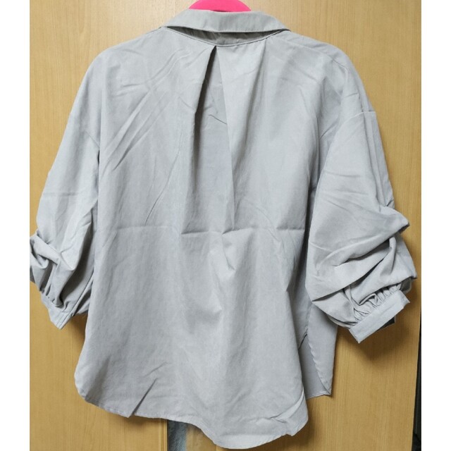 チュニック シャツ 盛り袖 レディースのトップス(シャツ/ブラウス(長袖/七分))の商品写真