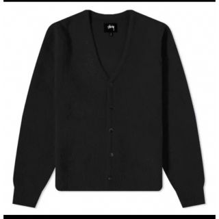 ステューシー(STUSSY)のSTUSSY SHAGGY CARDIGAN 22SS 21AW BLACK(カーディガン)