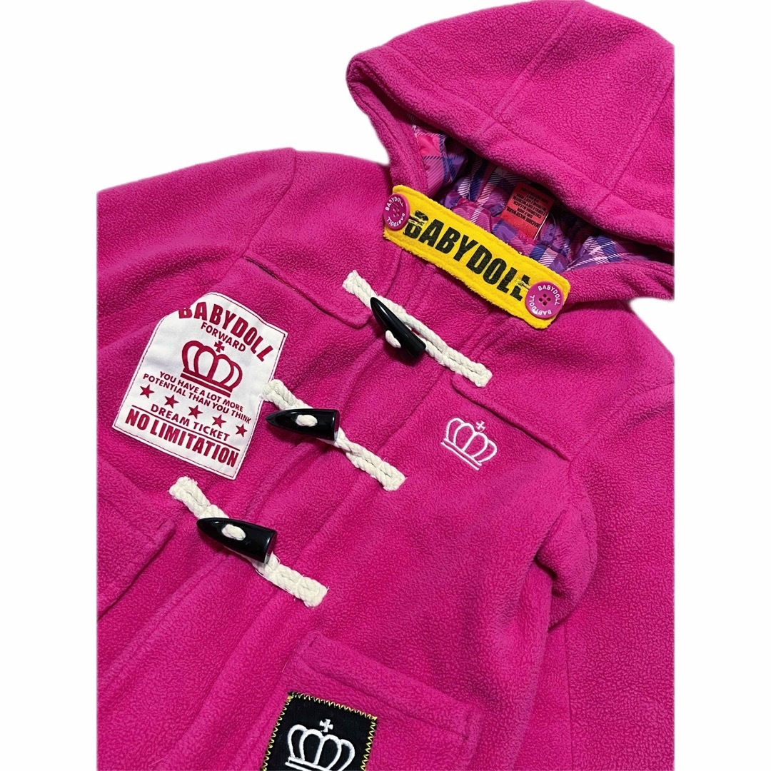 BABYDOLL(ベビードール)のBABYDOLL/ベビードール ダッフルコート size100 ピンク キッズ/ベビー/マタニティのキッズ服女の子用(90cm~)(コート)の商品写真